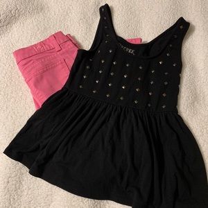 Junior 2 piece low rise jean outfit